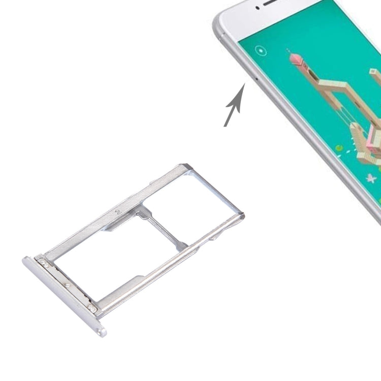 For Meizu M3 Note / Meilan Note 3 SIM + SIM / Micro SD Card Tray
