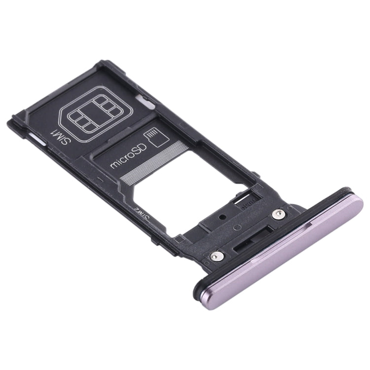 SIM Card Tray + SIM Card Tray + Micro SD Card Tray for Sony Xperia XZ2, For Sony Xperia XZ2