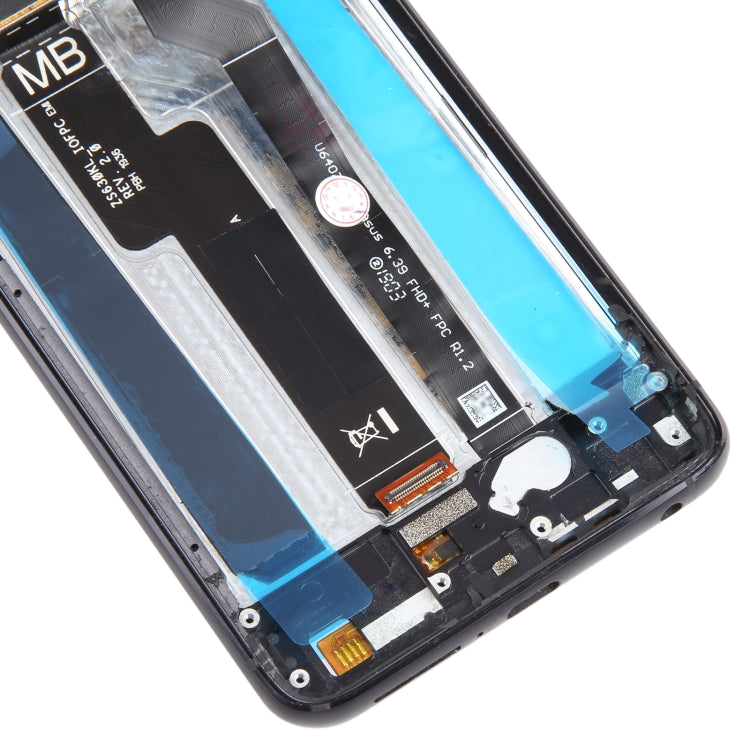 LCD Screen and Digitizer Full Assembly with Frame for Asus Zenfone 6 ZS630KL I01WD