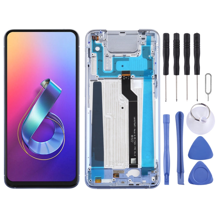LCD Screen and Digitizer Full Assembly with Frame for Asus Zenfone 6 ZS630KL I01WD