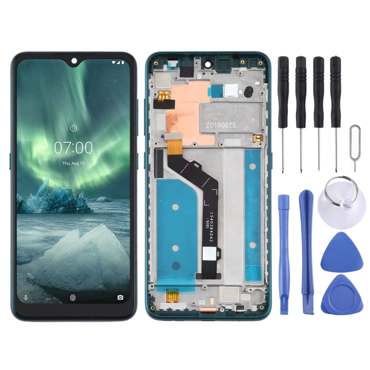 LCD Screen and Digitizer Full Assembly with Frame for Nokia 6.2 TA-1198 TA-1200 TA-1187 TA-1201