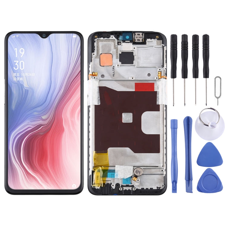 Original LCD Screen and Digitizer Full Assembly with Frame for OPPO Reno Z
