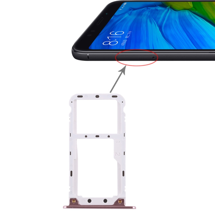 2 SIM Card Tray / Micro SD Card Tray for Xiaomi Redmi 5 Plus, For Xiaomi Redmi 5 Plus, For Redmi 5 Plus, Fo r Xiaomi Redmi 5 Plus