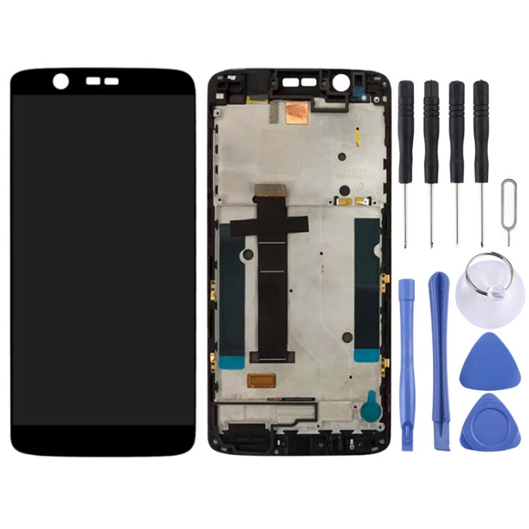 LCD Screen and Digitizer Full Assembly with Frame for ZTE Axon 7 Mini / B2017 / B2017G