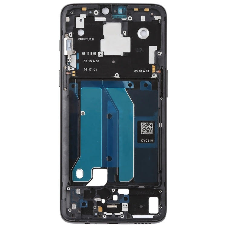 For OnePlus 6 Front Housing LCD Frame Bezel Plate with Side Keys