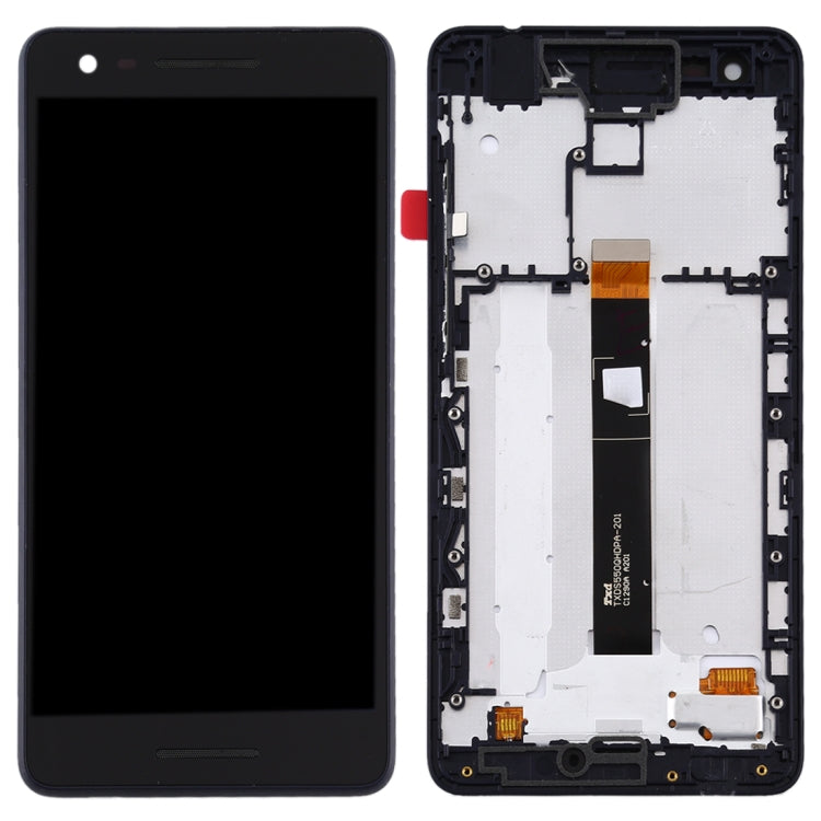 LCD Screen and Digitizer Full Assembly with Frame for Nokia 2.1