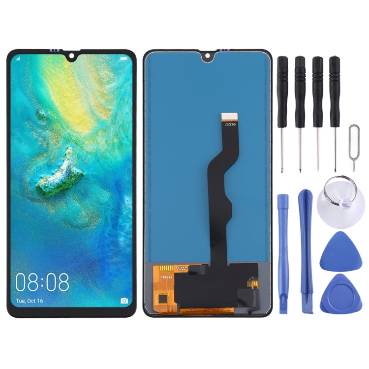 Pantalla LCD TFT y digitalizador completo (no compatible con identificación de huellas dactilares) para Huawei Mate 20 X (material TFT)