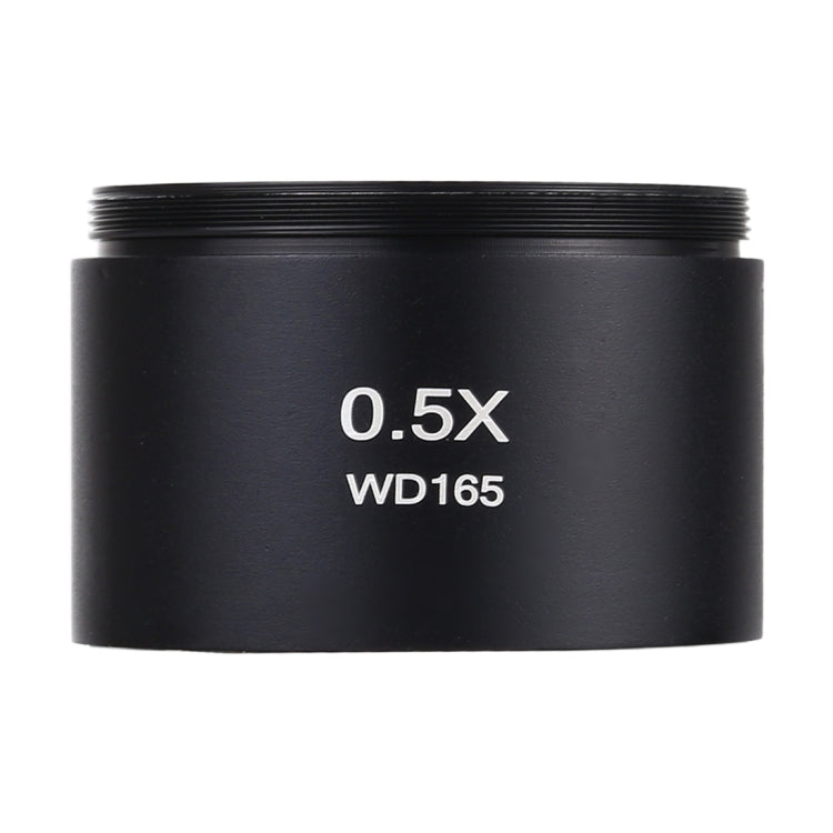 Stereo Microscopes Auxiliary Objective Lens Barlow Lens Magnifier 0.5X WD165, 0.5X WD165