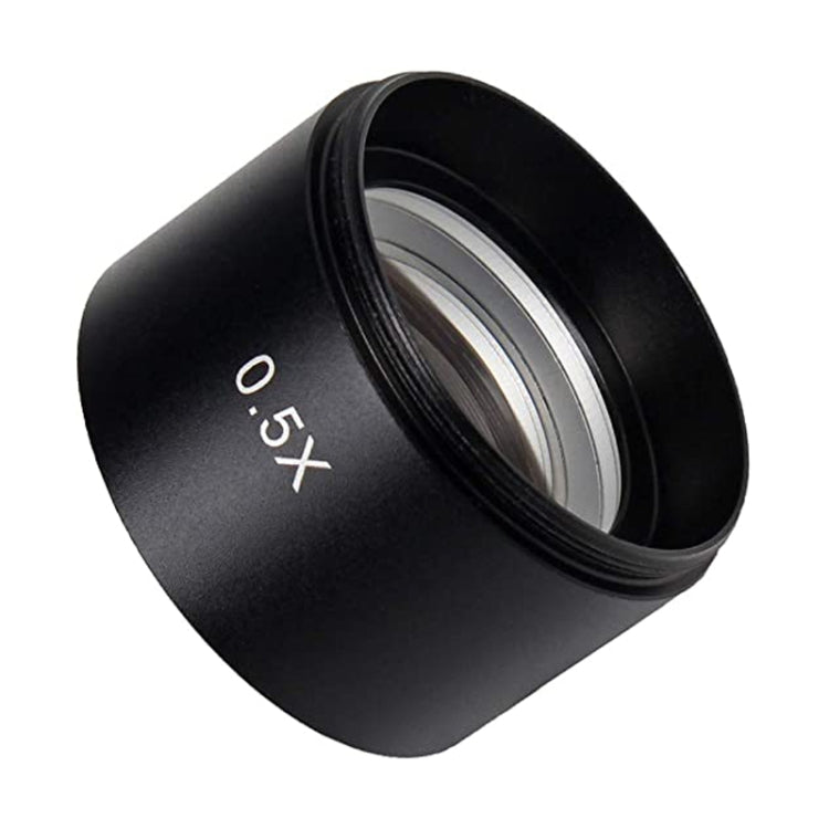 Stereo Microscopes Auxiliary Objective Lens Barlow Lens Magnifier 0.5X WD165, 0.5X WD165