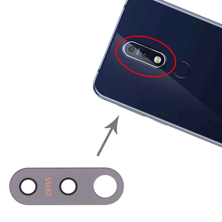 10 PCS Back Camera Lens for Nokia 7.1 / TA-1085 / TA-1095 / TA-1096, For Nokia 7.1