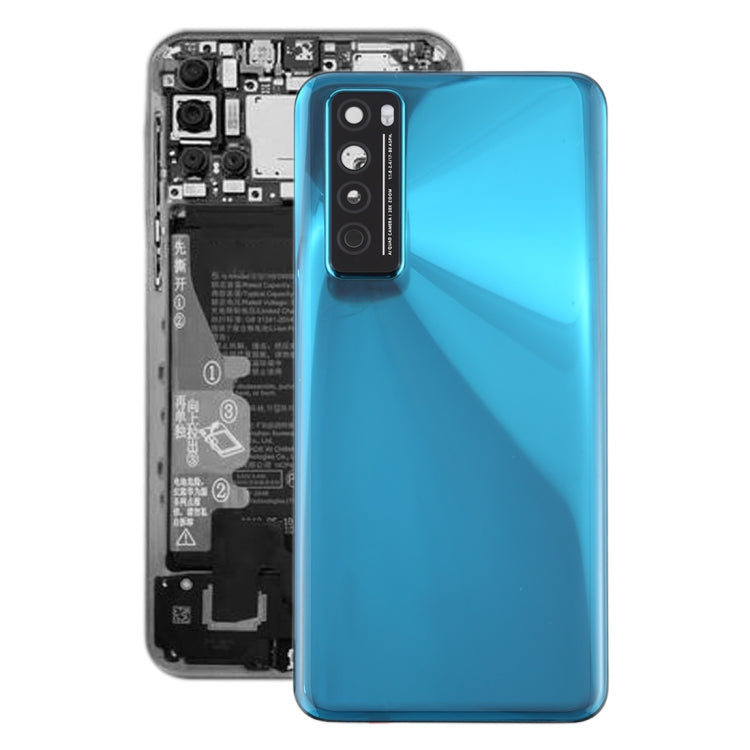 Original Battery Back Cover with Camera Lens Frame for Huawei Nova 7 5G, For Huawei Nova 7 5G (Original)
