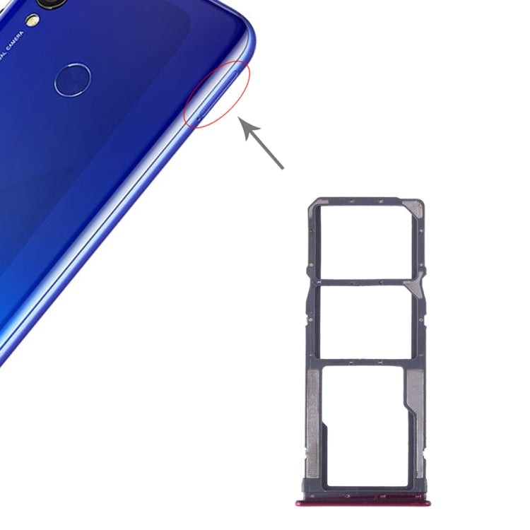 Bandeja para tarjeta SIM + Bandeja para tarjeta SIM + Tarjeta Micro SD para Xiaomi Redmi 7, para Xiaomi Redmi 7, para Redmi 7, para Redmi 7 (Magenta)