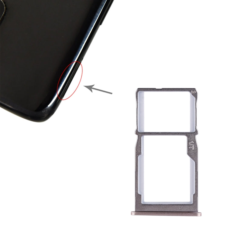 For Meizu 15 SIM Card Tray + SIM Card Tray / Micro SD Card Tray