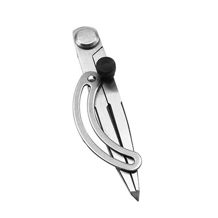 Carbon Steel Head Spacing Gauge Compasses Industrial Leather Side Liner Tool, Length: 153mm