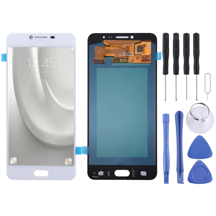 Oled Material LCD Screen and Digitizer Full Assembly for Galaxy C7, For Samsung Galaxy C7 (OLED) - BSPART