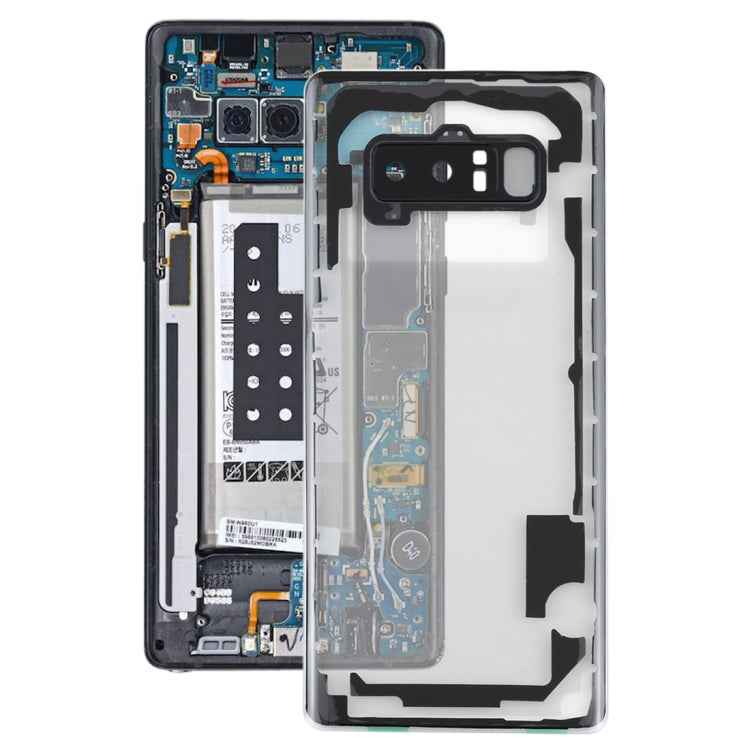 For Samsung Galaxy Note 8 / N950F N950FD N950U N950W N9500 N950N Transparent Battery Back Cover with Camera Lens Cover , For Galaxy Note 8