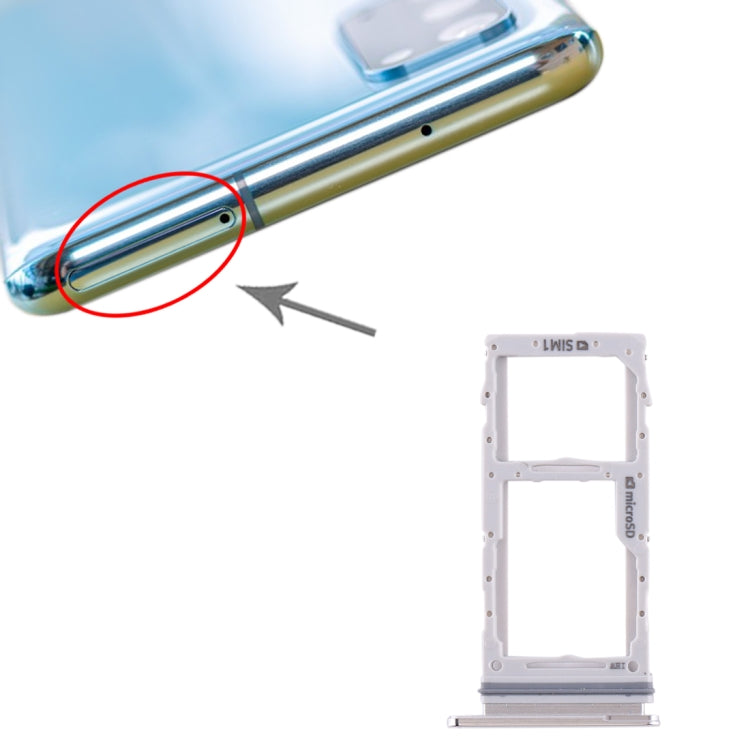 For Samsung Galaxy S20 SIM Card Tray + SIM Card Tray / Micro SD Card Tray, For Samsung Galaxy S20(Dual), For Samsung Galaxy S20(Double) - BSPART