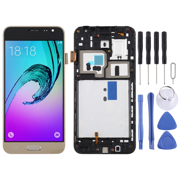 TFT Material LCD Screen and Digitizer Full Assembly with Frame for Galaxy J3 (2016) / J320F, For Galaxy J3 (2016) with Frame,TFT