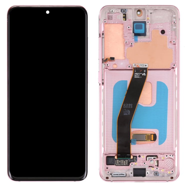 Original Dynamic AMOLED Material LCD Screen and Digitizer Full Assembly with Frame for Samsung Galaxy S20 4G SM-G980