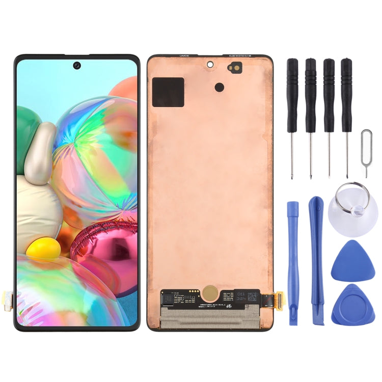 Original Super AMOLED Material LCD Screen and Digitizer Full Assembly for Galaxy A71 4G - BSPART