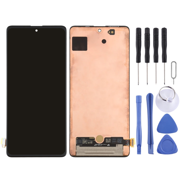 Original Super AMOLED Material LCD Screen and Digitizer Full Assembly for Galaxy A71 4G - BSPART