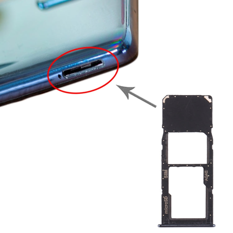 Bandeja para tarjeta SIM y tarjeta micro SD para Samsung Galaxy A71/A715 (individual)