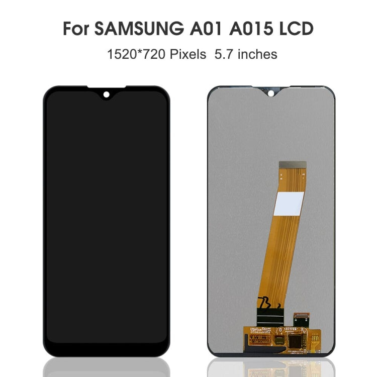 Original PLS TFT Material LCD Screen and Digitizer Full Assembly (Flex Cable Wide) for Samsung Galaxy A01 SM-A015M