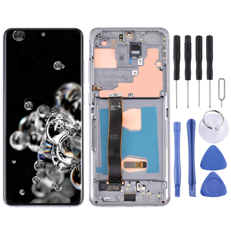 Pantalla LCD y digitalizador originales, ensamblaje completo con marco para Samsung Galaxy S20 Ultra 4G/S20 Ultra 5G, Samsung Galaxy S20 Ultra 4G/S20 Ultra 5G, Samsung Galaxy S20 Ultra 4G/S20 Ultra 5G (original).
