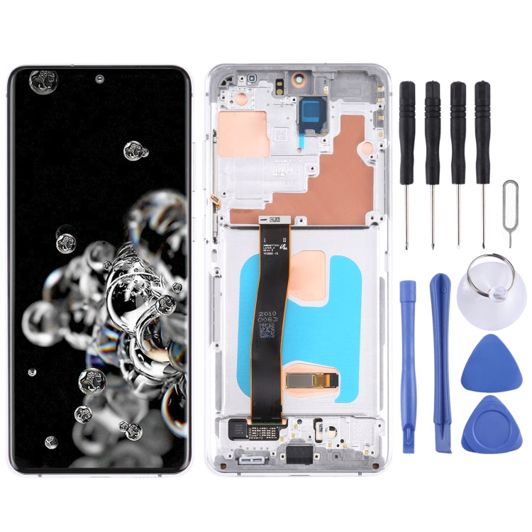 Pantalla LCD y digitalizador originales, ensamblaje completo con marco para Samsung Galaxy S20 Ultra 4G/S20 Ultra 5G, Samsung Galaxy S20 Ultra 4G/S20 Ultra 5G, Samsung Galaxy S20 Ultra 4G/S20 Ultra 5G (original).