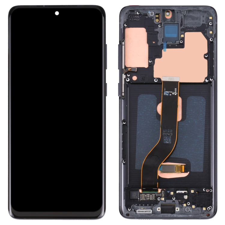 Pantalla LCD y digitalizador originales (ensamblaje completo con marco) para Samsung Galaxy S20+ 5G SM-G986B/G985, Samsung Galaxy S20+ 5G, Samsung Galaxy S20+ 5G (azul oscuro), Samsung Galaxy S20+ (original)