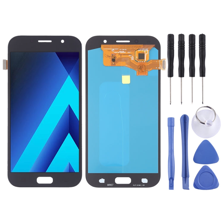 LCD Screen and Digitizer Full Assembly (OLED Material ) for Galaxy A7 (2017), A720F, A720F/DS, For Samsung Galaxy A7 (2017) OLED, For Galaxy A7 (2017) OLED