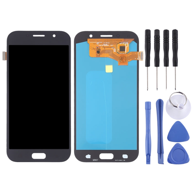 LCD Screen and Digitizer Full Assembly (OLED Material ) for Galaxy A7 (2017), A720F, A720F/DS, For Samsung Galaxy A7 (2017) OLED, For Galaxy A7 (2017) OLED