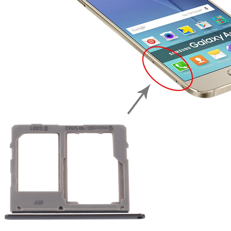 For Samsung Galaxy A8 Star / A9 Star SM-G8850 SIM Card Tray + SIM Card Tray / Micro SD Card Tray, For Samsung Galaxy A8 Star(A9 Star)(dual card)