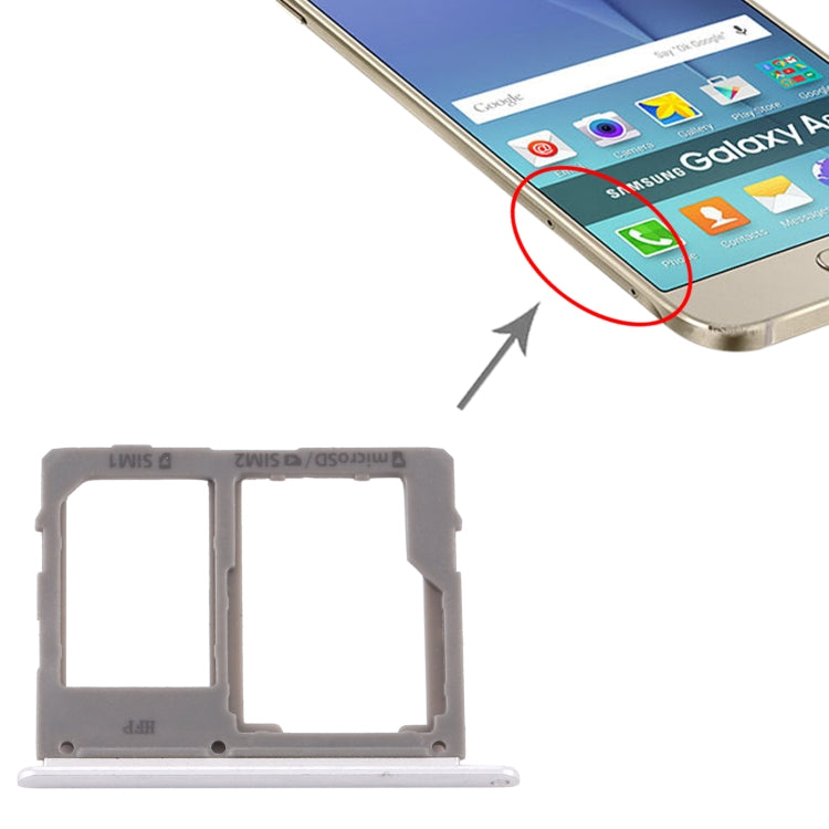 For Samsung Galaxy A8 Star / A9 Star SM-G8850 SIM Card Tray + SIM Card Tray / Micro SD Card Tray, For Samsung Galaxy A8 Star(A9 Star)(dual card)
