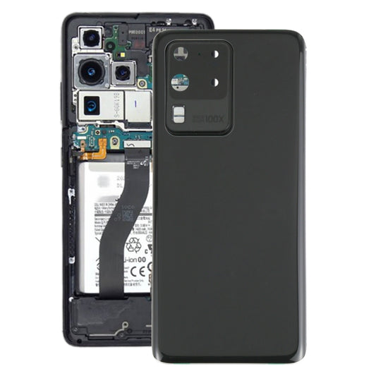 Tapa trasera de batería con tapa para lente de cámara para Samsung Galaxy S20 Ultra (con tapa para cámara)