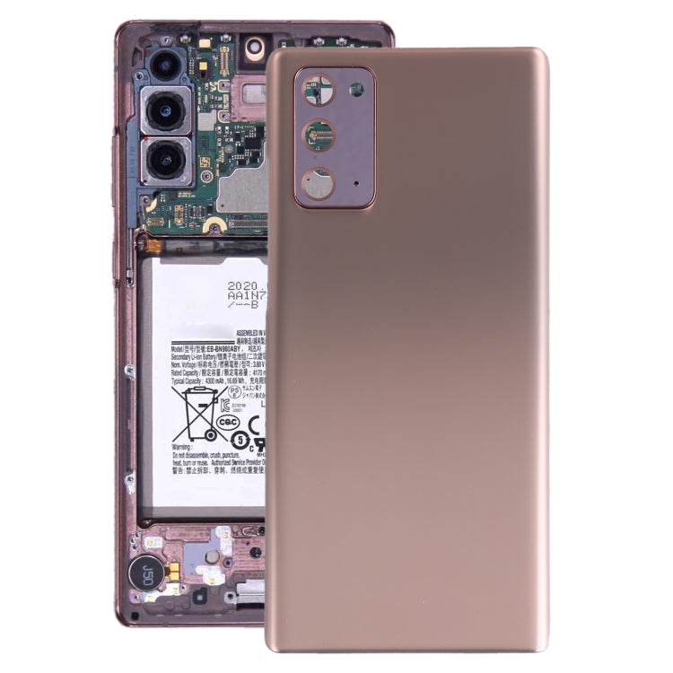 For Samsung Galaxy Note20 Battery Back Cover with Camera Lens Frame, For Samsung Galaxy Note20(with Camera Cover)