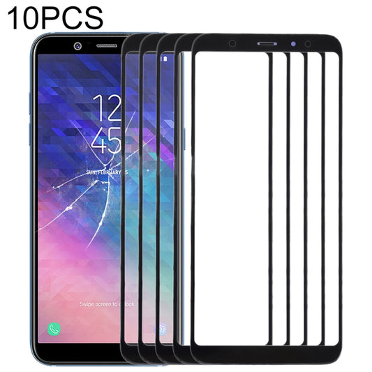 10 lentes de cristal exterior para pantalla frontal de Samsung Galaxy A6+ (2018)/A605.