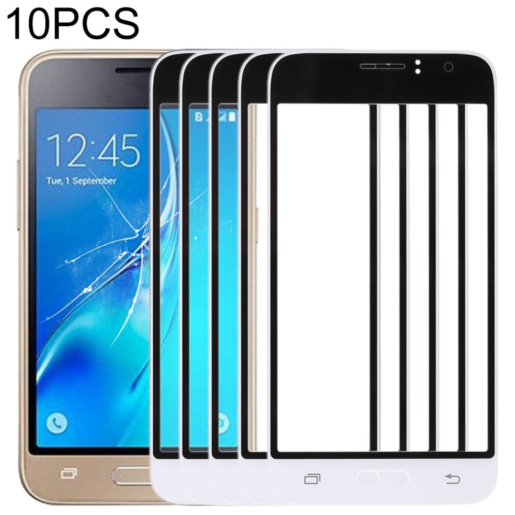 For Samsung Galaxy J1 (2016) / J120 10pcs Front Screen Outer Glass Lens , For Samsung Galaxy J1 (2016)
