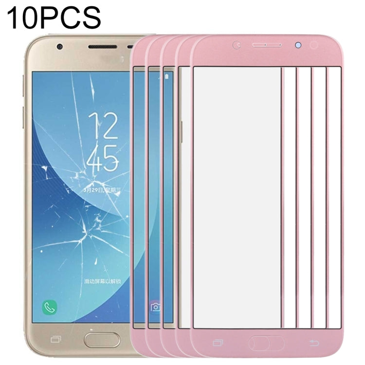 For Samsung Galaxy J3 2017 / J330 10pcs Front Screen Outer Glass Lens , For Samsung Galaxy J3 (2017)