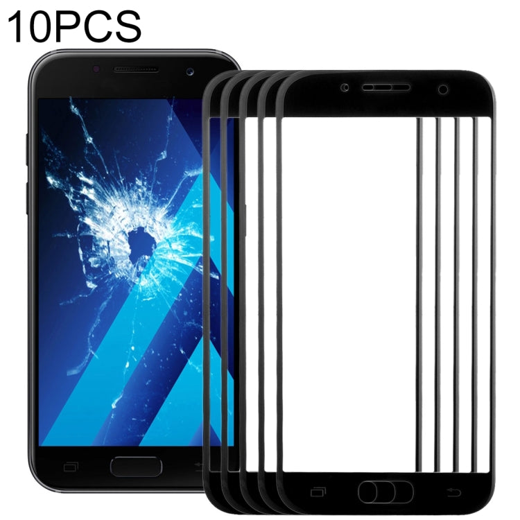 10 lentes de cristal exterior para pantalla frontal de Samsung Galaxy A5 (2017)/A520.