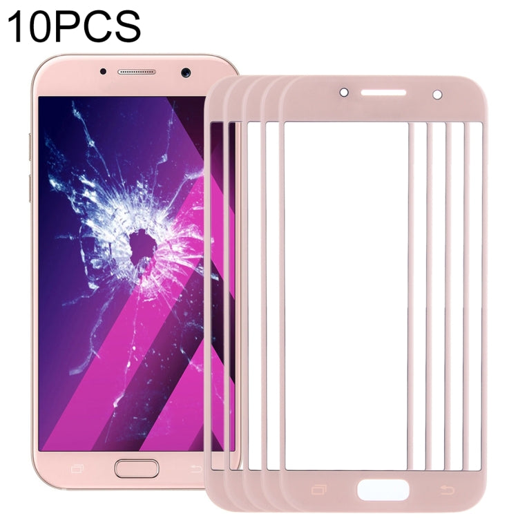 10 lentes de cristal exterior para pantalla frontal de Samsung Galaxy A5 (2017)/A520.