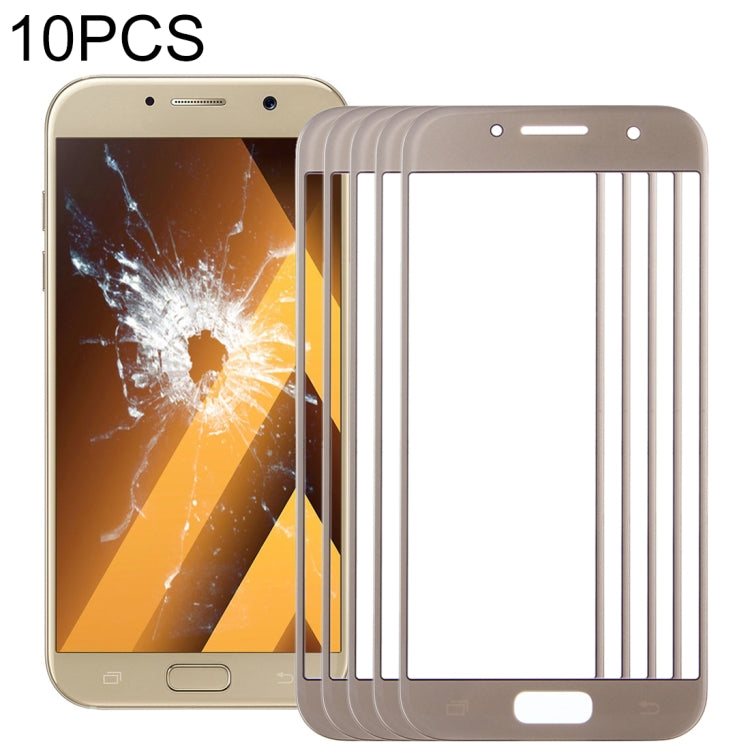 10 lentes de cristal exterior para pantalla frontal de Samsung Galaxy A5 (2017)/A520.