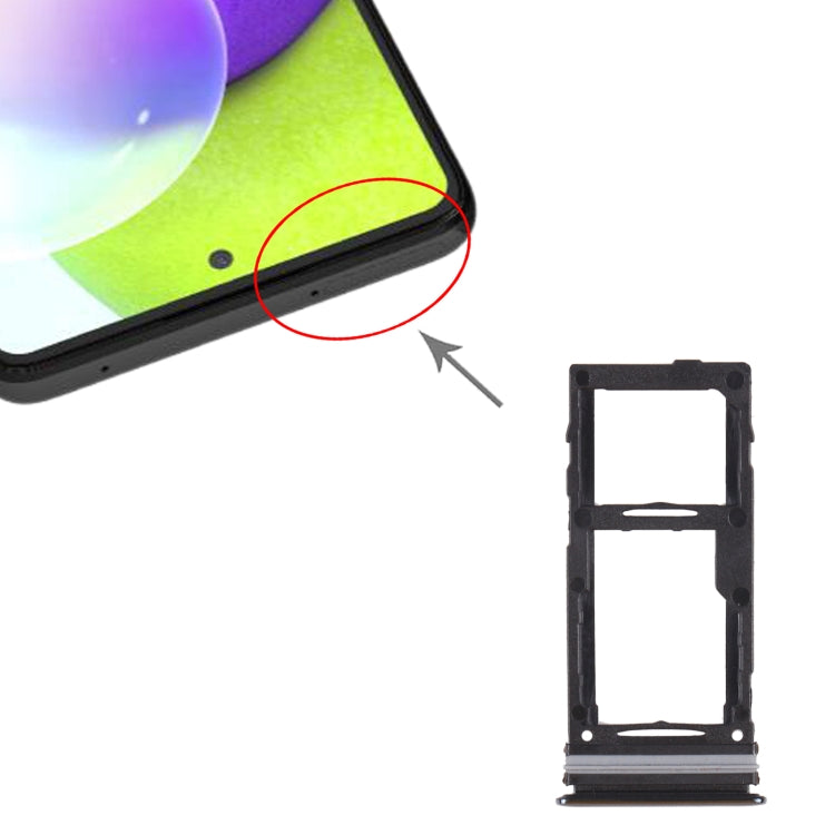 For Samsung Galaxy A52 SM-A525 SIM Card Tray + SIM Card Tray / Micro SD Card Tray, For Samsung Galaxy A52