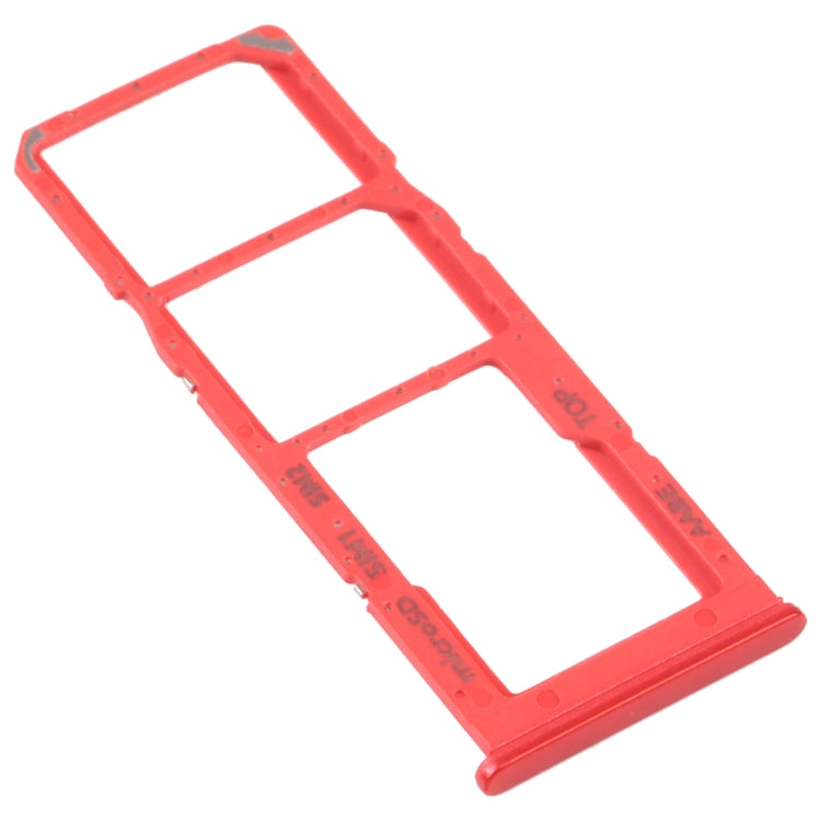 For Samsung Galaxy A12 SM-A125 SIM Card Tray + SIM Card Tray + Micro SD Card Tray, For Samsung Galaxy A12 (Dual Card)