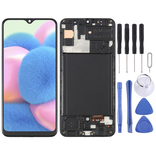 Pantalla LCD OLED de 6,36 pulgadas y digitalizador completo con marco para Samsung Galaxy A30S SM-A307 (OLED de 6,36 pulgadas)