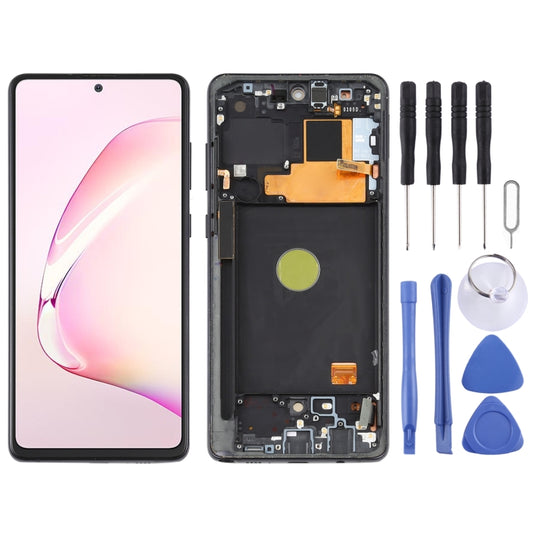 Écran LCD Super AMOLED d'origine et numériseur complet avec cadre pour Samsung Galaxy Note 10 Lite (Original)