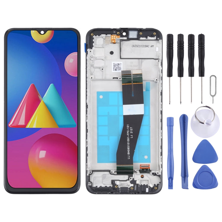 LCD Screen and Digitizer Full Assembly With Frame for Samsung Galaxy M02s (NL Version), For Samsung Galaxy M02s (NL) - BSPART