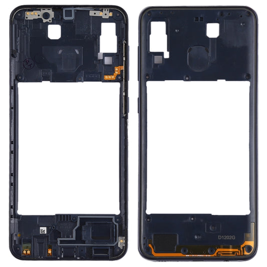 Placa de bisel del marco central para Galaxy A20, para Samsung Galaxy A20