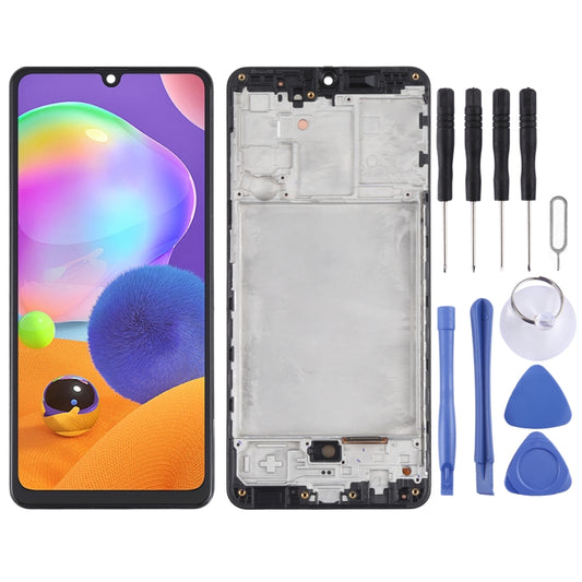 Pantalla LCD y digitalizador originales, ensamblaje completo con marco para Samsung Galaxy A31 SM-A315, para Samsung Galaxy A31 (original)