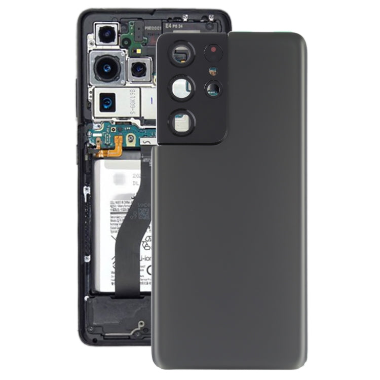 For Samsung Galaxy S21 Ultra 5G Battery Back Cover with Camera Lens Cover , For Samsung Galaxy S21 Ultra 5G(with Camera Cover)
